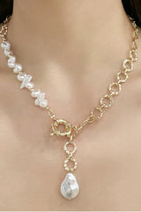 Collier en cuivre et perles d'eau douce