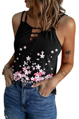 Camisole mit Blumenmuster und Doppelträgern