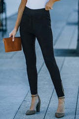 Knöchelhohe Skinny-Hose mit Reißverschluss