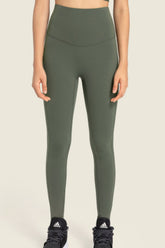 Nahtlose Yoga-Leggings mit hohem Bund und breiter Taille