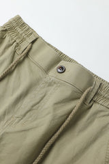 Drawstring Waist Cargo Jogger Pants