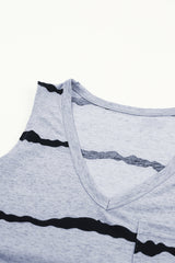 Tie-Dye-Tanktop mit V-Ausschnitt