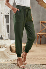 Pantalon de jogging avec cordon de serrage et poche à la taille élastique