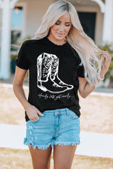 T-Shirt mit Boots-Grafik