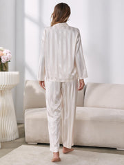 Button-Up Shirt Pants Pajama Set