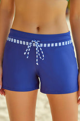 Badehose in voller Größe mit kontrastierendem Kordelzug