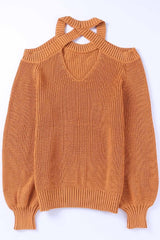 Pullover mit schulterfreiem Rücken