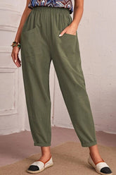 Tapered-Hose mit elastischer Taille und Tasche