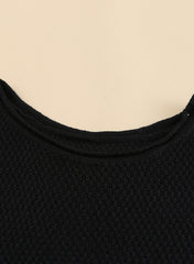Pullover mit Rundhalsausschnitt, überschnittenen Schultern und Used-Look
