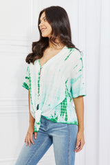 Haut tie-dye grande taille Sew In Love Beachy Keen