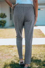 Drawstring High Waist Pants