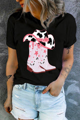 Cowboy Hat Boots Graphic Tee