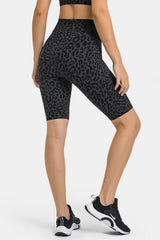 Short cycliste taille haute avec poches