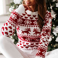 Pull de Noël à manches raglan