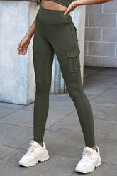 Leggings mit hoher Taille und Taschen