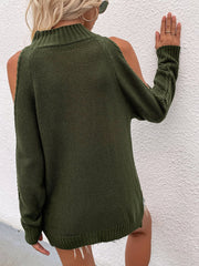 Pull à épaules dénudées en maille torsadée