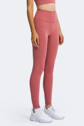 Knöchellange Yoga-Leggings mit hohem Bund
