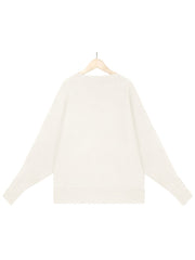 women's loose dolman sleeve sweater pullover off shoulder sweater