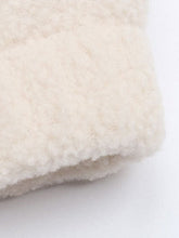 short solid color polar fleece jacket