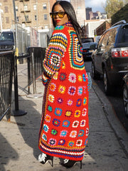 Lässiger Trenchcoat mit Digitaldruck