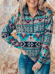 Bohemian style's loose stcollar sweatshirt