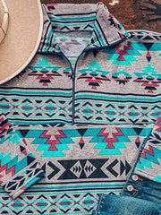 Bohemian style's loose stcollar sweatshirt