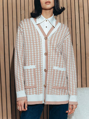 Élégant cardigan ample en maille française