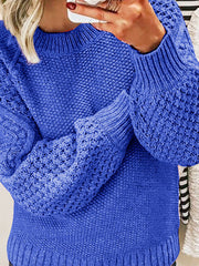 warm thick knitted pullover sweater