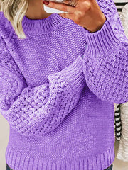 warm thick knitted pullover sweater