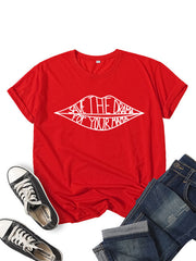 SAVE THEDRAMA lip graphic print short-sleeved T-shirt