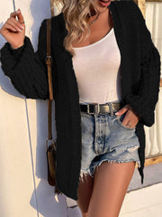 veste cardigan à manches lanternes pour femme