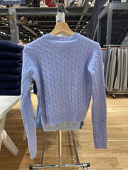 cardigan en tricot à simple boutonnage rétro