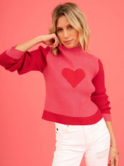 Valentine Love Turtleneck Pullover Sweater