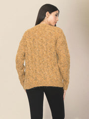 Lässiger kurzer Strickpullover für DamenRP0023568