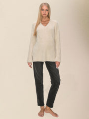 Women's Casual Loose V-Neck SweaterRP0023561