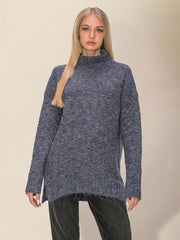 Women's Casual Loose Side Slit SweaterRP0023562