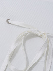 Damen Fliege Faden Slim Fit Ausgestellte Lange Ärmel