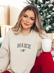 Christmas's Christmas tree print sweatshirt