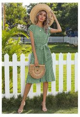 Belted Tee Dress With Pockets