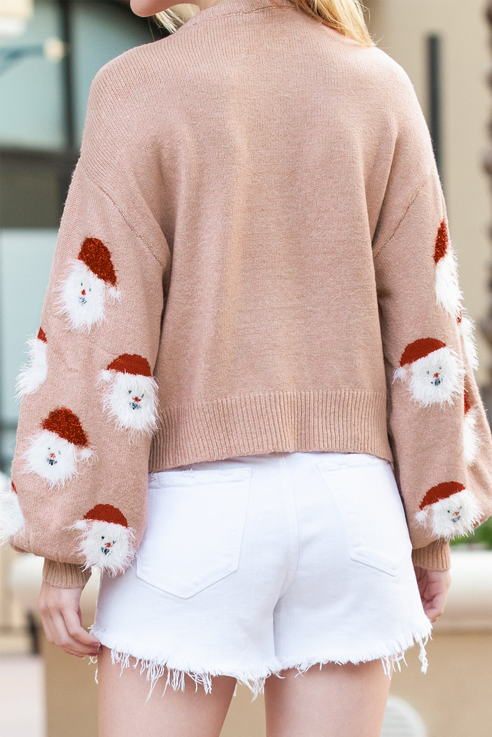 Green Christmas Santa Claus Pullover Sweater