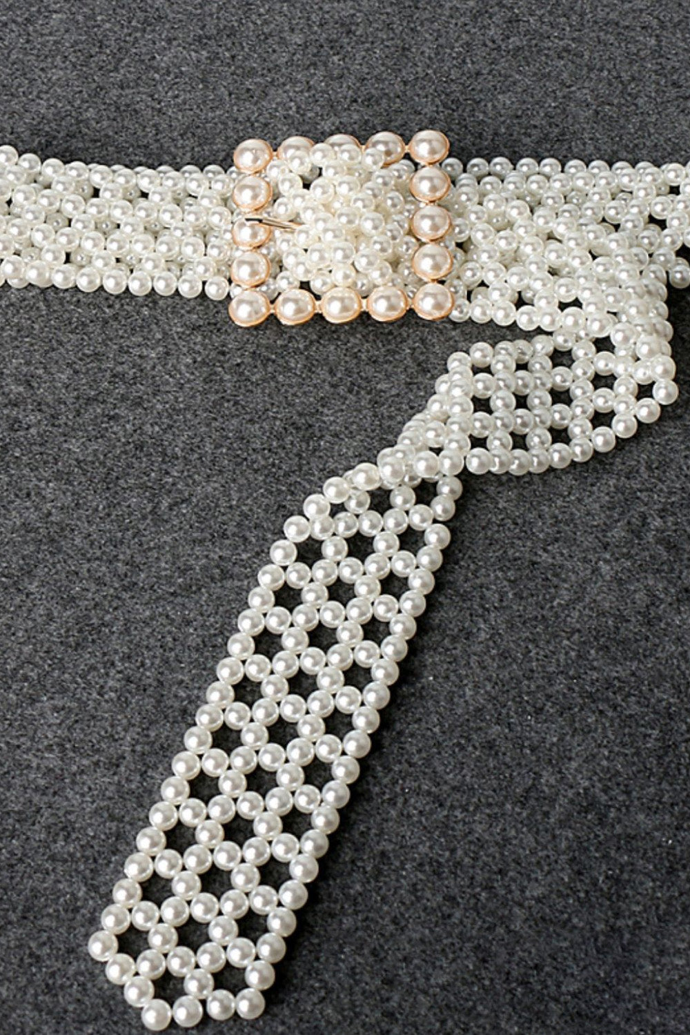 Ceinture en alliage avec boucle en perles