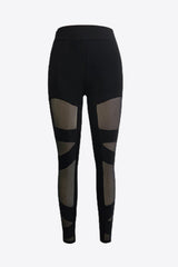 Gespleißte Mesh-Leggings