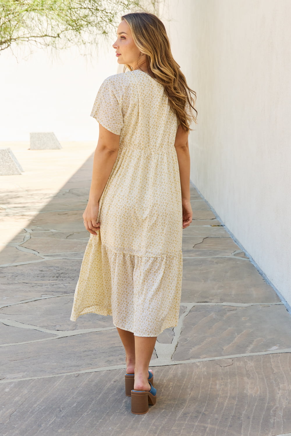 Robe mi-longue à manches kimono HEYSON pour bébé, taille adulte, couleur crème