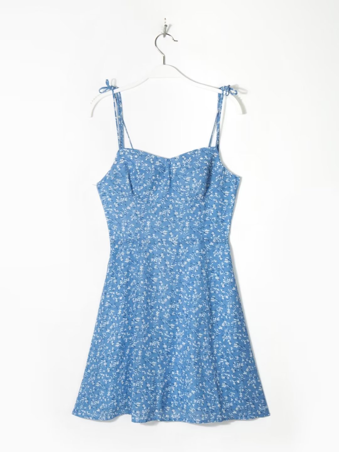 All-Match Retro Short Printing Slip Dress