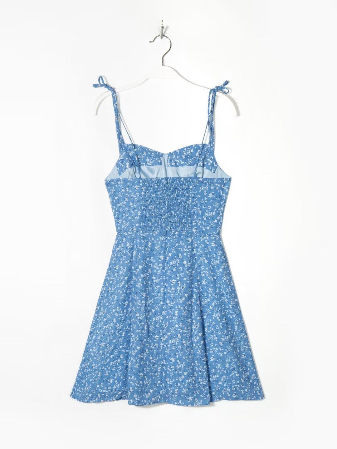 All-Match Retro Short Printing Slip Dress