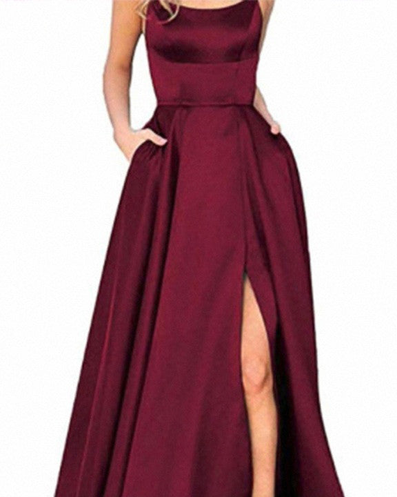 Strap Dress Backless Evening Dress