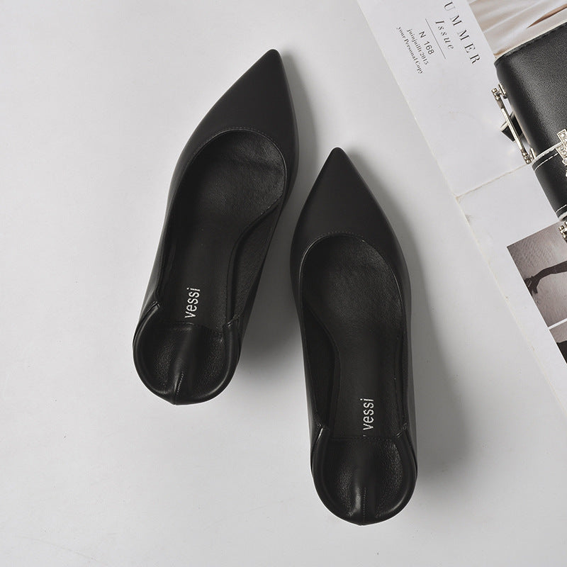 Women's Two-way High Slim Shallow Mouth Professional Heels