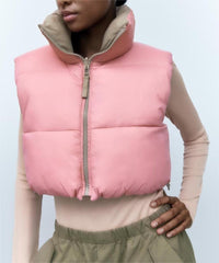 Fall Street Double Sided Cotton Padded Vest