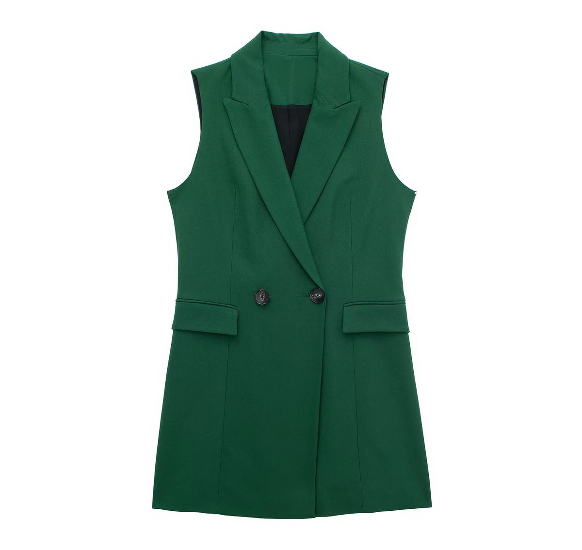 Double Breasted Waist Slimming Blazer Vests