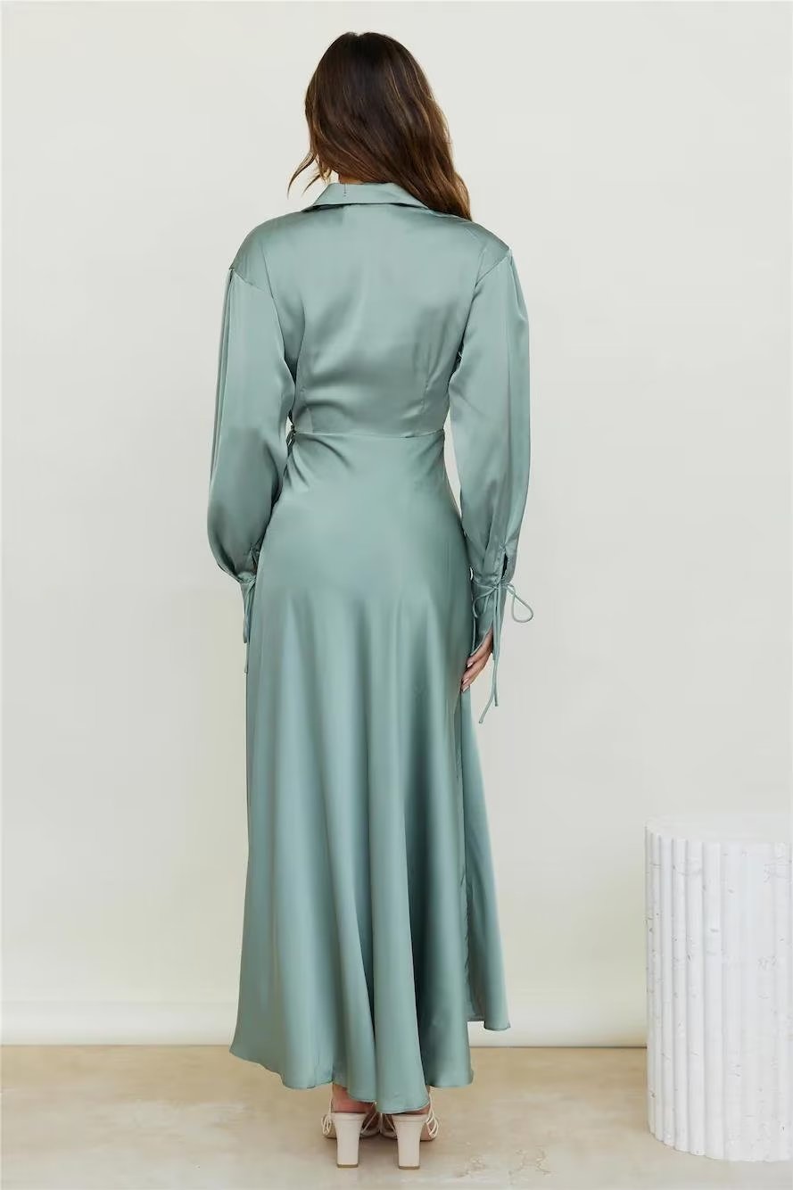 Lace up Stomach Blanket Dress Midi Dress
